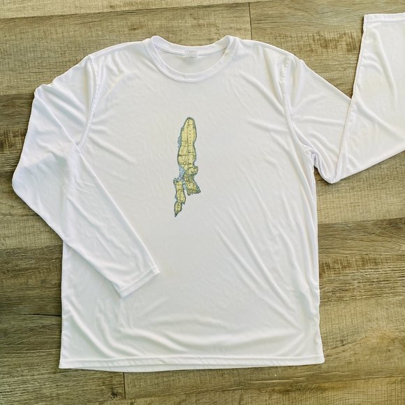 NEW without TAGS long sleeve rash guard w print of Jamestown, RI (size XL) - Picture 1 of 6